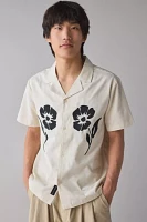 Native Youth Cal Revere Collar Flower Applique Shirt