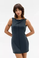Silence + Noise Andi Cowl Back Cupro Mini Dress
