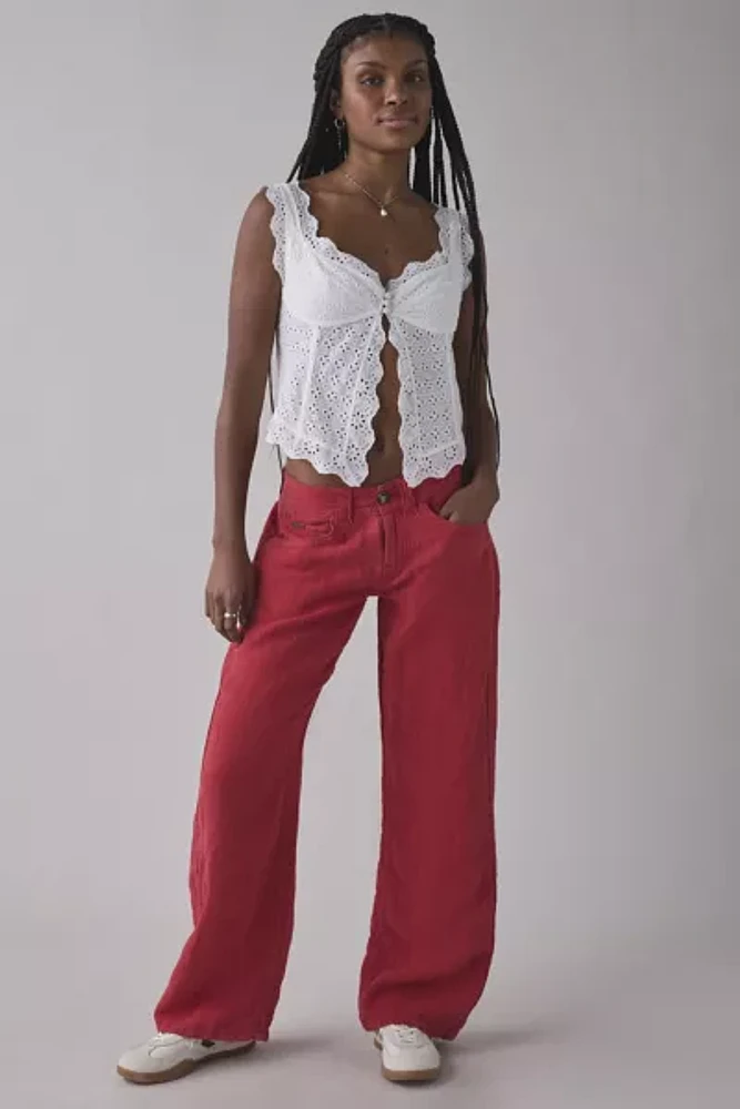 BDG Kayla Low-Rise Linen Pant