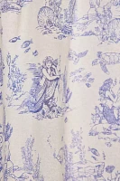 Mermaid Toile Patterned Shower Curtain