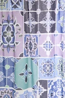Izzy Tile Patterned Shower Curtain