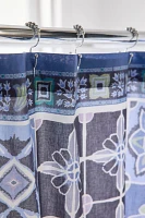 Izzy Tile Patterned Shower Curtain