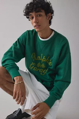 Polo Ralph Lauren Ralph’s Garage Embroidered Crew Neck Sweatshirt