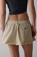 BDG Gabby Chino Low-Rise Micro Mini Skirt