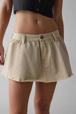 BDG Gabby Chino Low-Rise Micro Mini Skirt