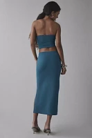 UO Oasis Knit Tube Top & Midi Skirt Set