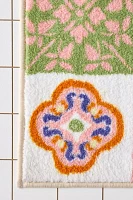 Izzy Tile Plush Printed Bath Mat