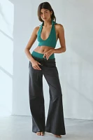 Out From Under Game Set Match Cable Seamless Knit Halter Bra Top