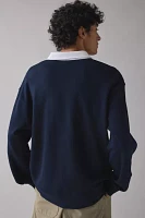 GUESS JEANS Classic Long Sleeve Rugby Sweatshirt