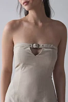 by.DYLN Layla Belted Keyhole Cutout Strapless Mini Dress