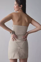 by.DYLN Layla Belted Keyhole Cutout Strapless Mini Dress