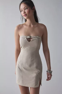 by.DYLN Layla Belted Keyhole Cutout Strapless Mini Dress
