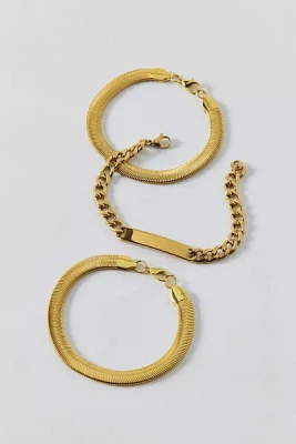 Essential Stainless Steel Chain Bracelet Set