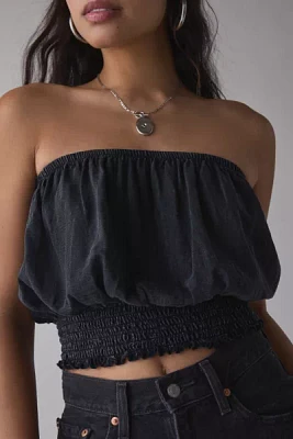 UO Maris Ruched Bubble Tube Top