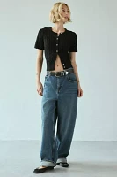 Kimchi Blue Vivian Cable Knit Short Sleeve Cardigan