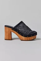 Azalea Wang Ameenah Wooven High Heeled Clog