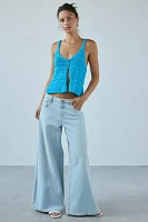 Kimchi Blue Kiara Split-Front Flyaway Sweater Tank Top