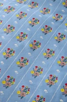 Bright Posies & Stripe Brushed Cotton Duvet Cover Set