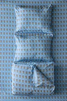 Bright Posies & Stripe Brushed Cotton Duvet Cover Set