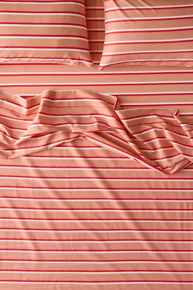 Double Stripe Brushed Cotton Sheet Set