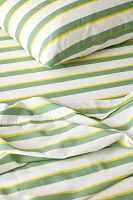 Off-Set Stripe Brushed Cotton Sheet Set