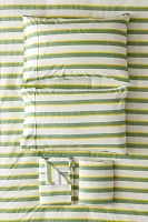 Off-Set Stripe Brushed Cotton Sheet Set
