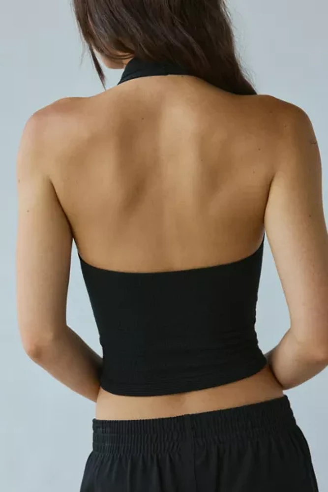 Out From Under Stassi Seamless Knit Lace-Up Halter Top