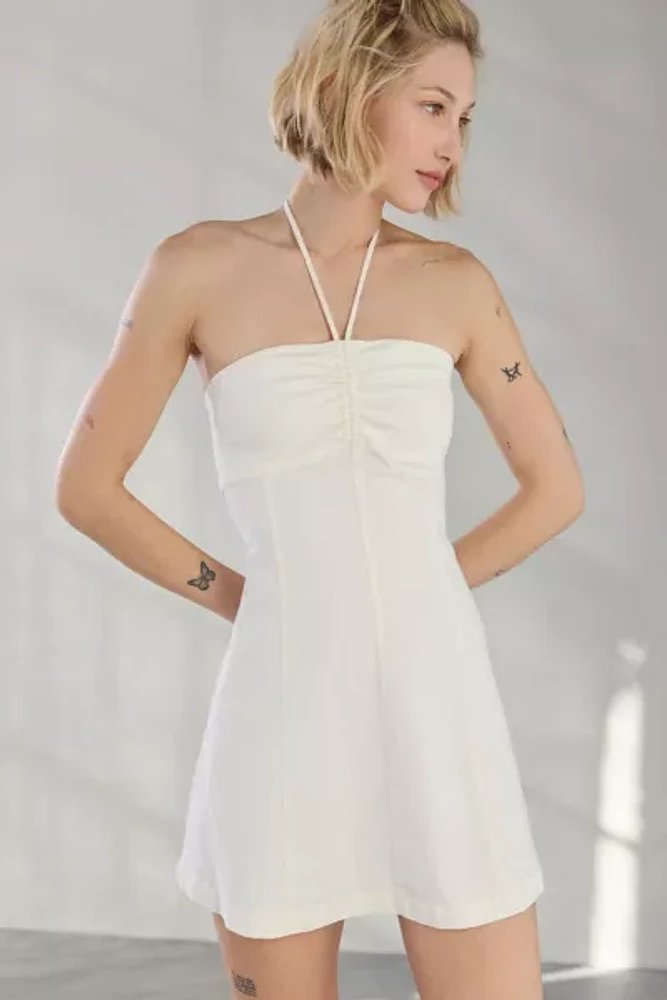 Kimchi Blue Cate Y-Neck Halter Mini Dress