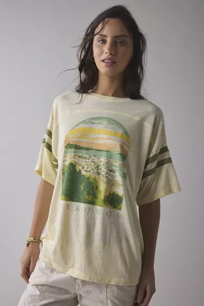BDG Rowan Mykonos Graphic Oversized Tee
