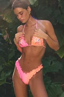 Kulani Kinis Tropical Haven Lettuce Edge Thong Bikini Bottom