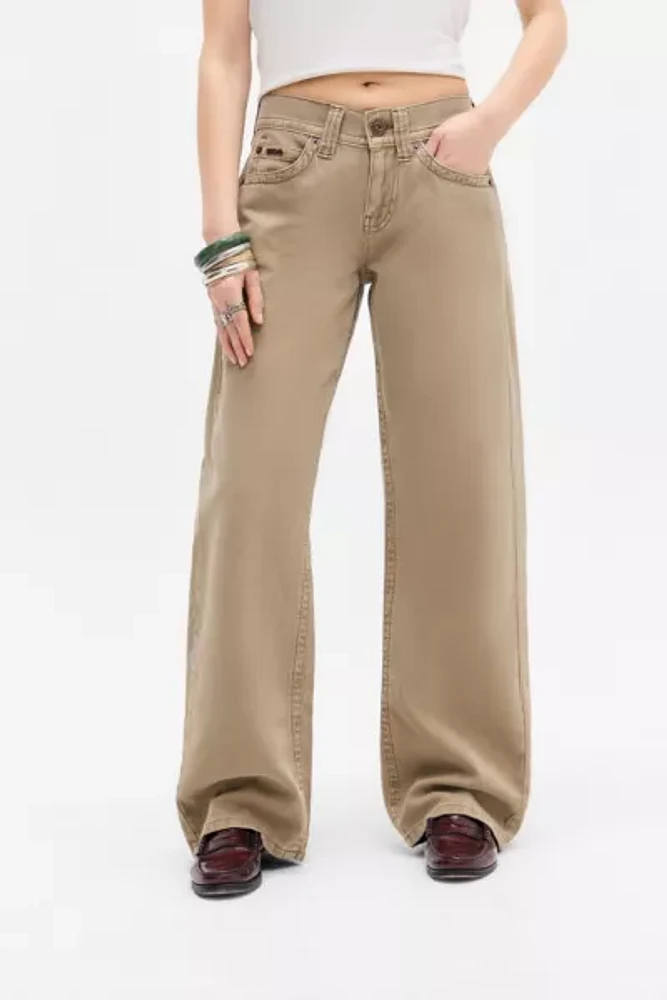 BDG Kayla Lowrider Textured Stripe Pant