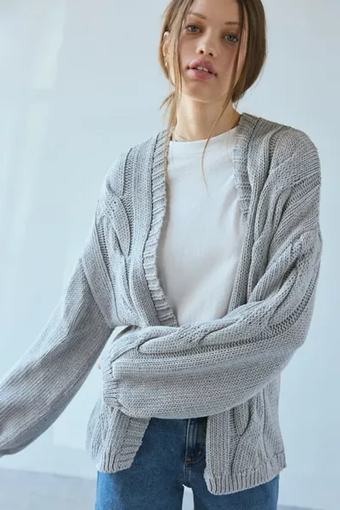 BDG Skylar Oversized Cable Knit Cardigan