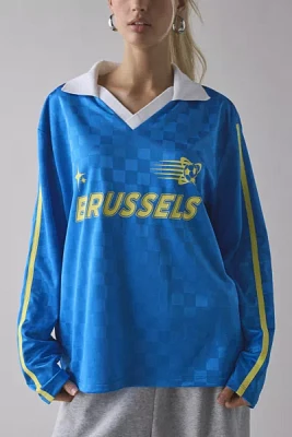BDG Kane Brussels Soccer Jersey Graphic Long Sleeve Tee