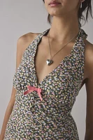 Kimchi Blue Charlie Printed Halter Mini Dress