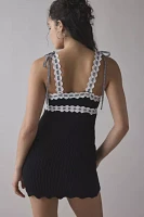 For Love & Lemons Becka Knit Bodycon Mini Dress