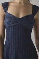 For Love & Lemons Blue River Gingham Mini Dress