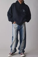 Pin Grunge Graphic Oversized Hoodie Sweatshirt