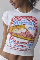 Goldie’s Butter Graphic Fitted Baby Tee