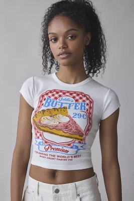 Goldie’s Butter Graphic Fitted Baby Tee