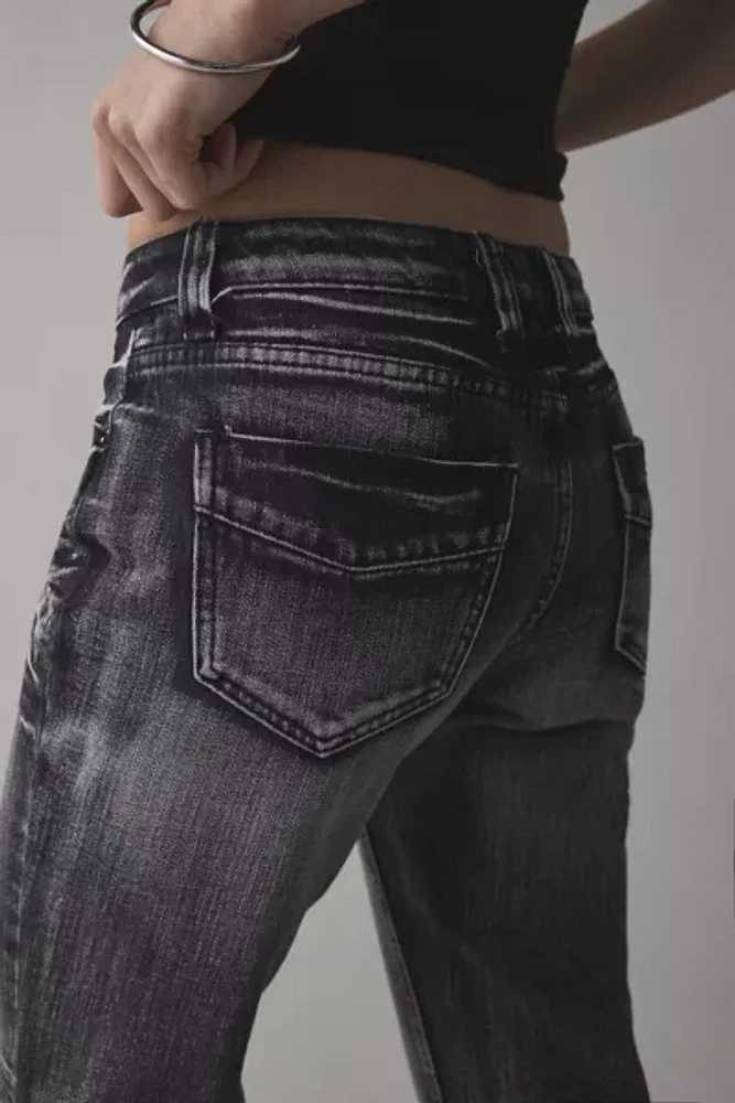 Jaded London Washed Black Drift Flare Jean