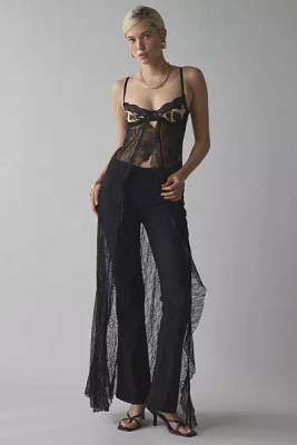 Jaded London Astoria Lace Bralette Maxi Top