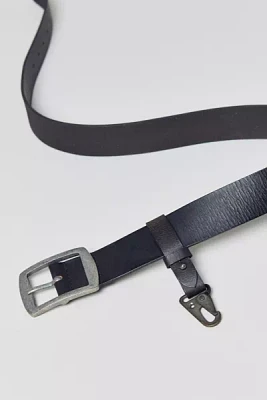 Carabiner Clip Leather Belt