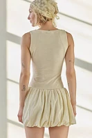 Another Girl Drop Waist Puffball Mini Dres