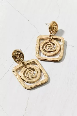 Statement Swirl Drop Earring