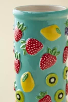 Tropical Fruit Icon Ceramic Vase