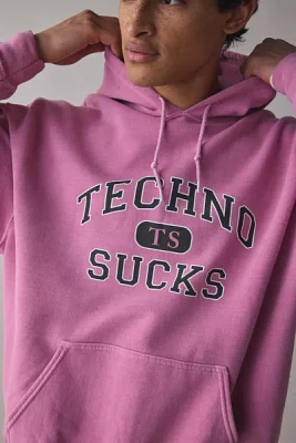 Techno Sucks Graphic Hoodie Sweatshirt