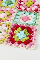 Valerie Checkered Crochet Triangle Headscarf