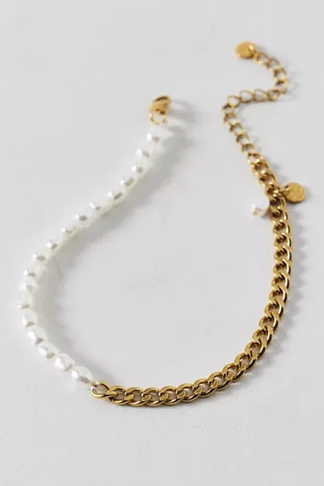 Pearl & Chain Waterproof Anklet