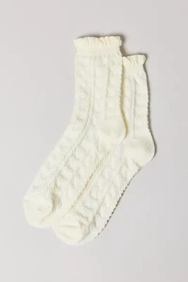 Heart Applique Crew Sock