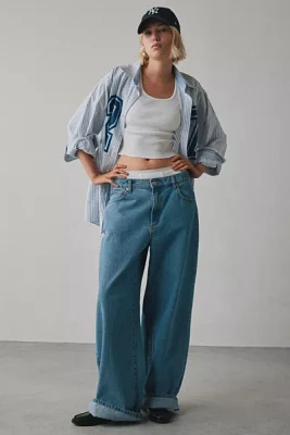 ReMADE By UO Jersey Number Graphic Button-Down Shirt